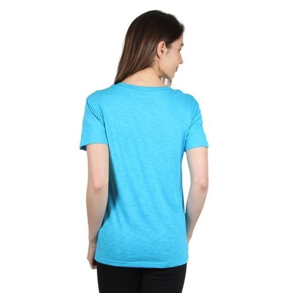 Women's Juniors Star Wars The Droid You're Looking V-neck T-shirt‎ in Turquoise - Picture 3 of 5